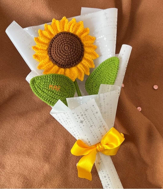 Forever Sunflower – Handcrafted Crochet Gift
